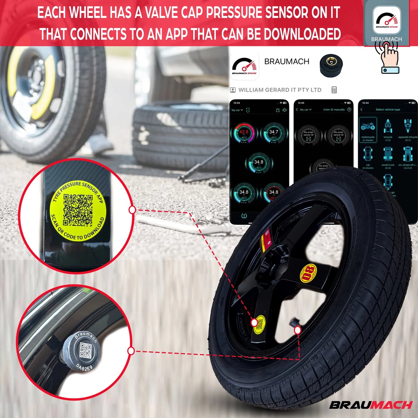 TESLA Spare Wheel Kit Space Saver Tyre for Model 3  - SR LR, Performance, Highland - 2017-2025